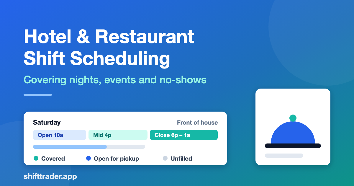 Hospitality Shift Scheduling: Hotels, Restaurants, Events