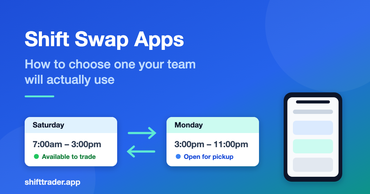 Shift Swap Apps: How to Choose One Your Team Will Actually Use